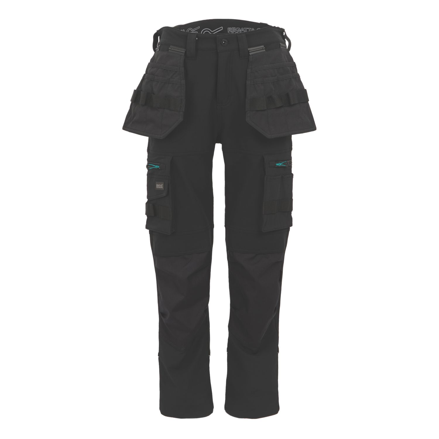 Regatta Ada Womens Stretch Holster Trousers Black Size 20 31" L (604VC)