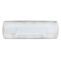 4lite  Indoor & Outdoor Maintained or Non-Maintained Emergency Rectangular LED Bulkhead White 2.5W 199lm
