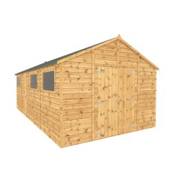 Mercia Modular 10' 6" x 20' (Nominal) Apex Shiplap T&G Timber Workshop
