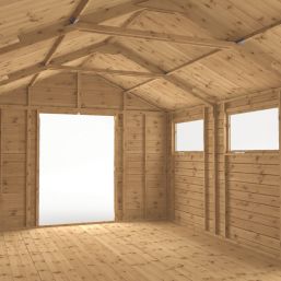 Mercia Modular 10' 6" x 20' (Nominal) Apex Shiplap T&G Timber Workshop