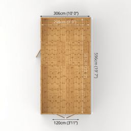 Mercia Modular 10' 6" x 20' (Nominal) Apex Shiplap T&G Timber Workshop