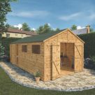 Mercia Modular 10' 6" x 20' (Nominal) Apex Shiplap T&G Timber Workshop