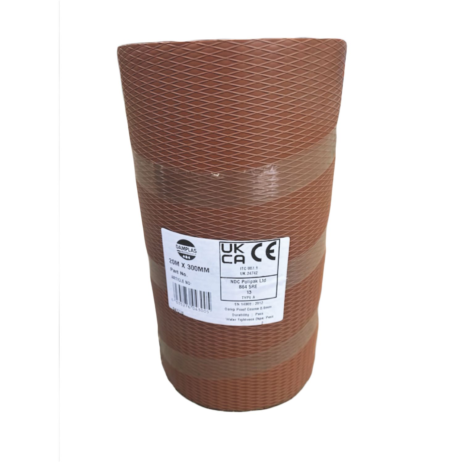 Damplas Housebuilder Damp Proof Course Black 20m x 300mm (604YN)