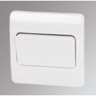 MK Logic Plus 10AX 1-Gang 2-Way Light Switch  White