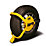 Maypole  Universal Trailer Wheel Clamp 13-17" Yellow