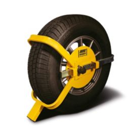 Maypole  Universal Trailer Wheel Clamp 13-17" Yellow