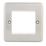 Hager Sollysta WRP2EUBSW 2-Module Modular Faceplate Brushed Steel