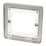 Hager Sollysta WRP2EUBSW 2-Module Modular Faceplate Brushed Steel