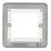 Hager Sollysta WRP2EUBSW 2-Module Modular Faceplate Brushed Steel
