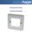 Hager Sollysta WRP2EUBSW 2-Module Modular Faceplate Brushed Steel