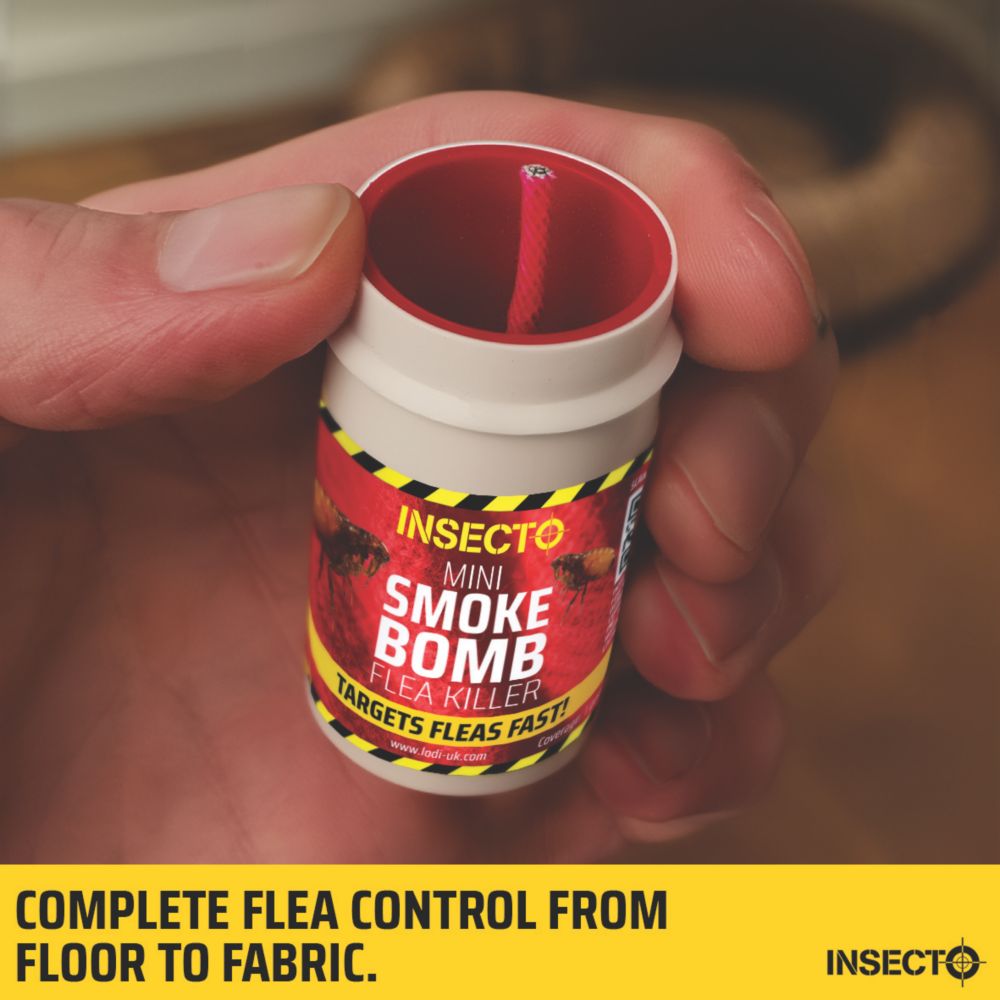 Insecto Flea Mini Insecticide Killer Smoke Bomb 3.5g - Screwfix