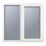 Crystal  Right-Hand Opening Obscure Triple-Glazed Casement White uPVC Window 1190mm x 1115mm