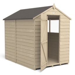 Forest  5' x 7' (Nominal) Apex Overlap Timber Shed with Base & Assembly