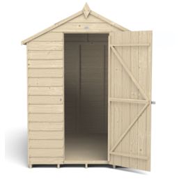 Forest  5' x 7' (Nominal) Apex Overlap Timber Shed with Base & Assembly