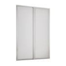 Spacepro  2-Door Sliding Wardrobe Door Kit Dove Grey Frame Dove Grey Panel 1753mm x 2260mm
