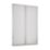 Spacepro  2-Door Sliding Wardrobe Door Kit Dove Grey Frame Dove Grey Panel 1753mm x 2260mm