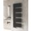 Reina 1424mm x 550mm 2291BTU Black Flat Designer Towel Radiator