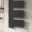 Reina 1424mm x 550mm 2291BTU Black Flat Designer Towel Radiator