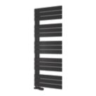 Reina 1424mm x 550mm 2291BTU Black Flat Designer Towel Radiator