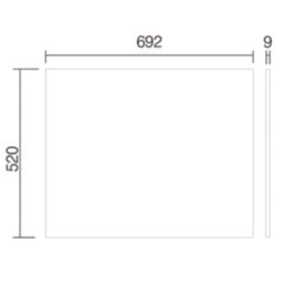 Monarch End Bath Panel 692mm White