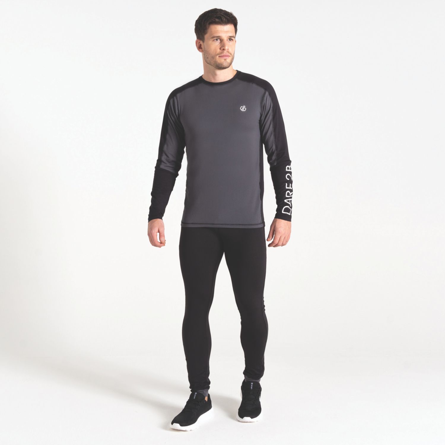Dare 2B Exchange IV Baselayer Set Black/Ebony 2X Large (605VM)
