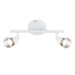 Saxby Amalfi Bar 2-Light Spotlight Gloss White