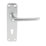 Smith & Locke 2000 Series Fire Rated Lock Door Handle Set Pair Satin Aluminium