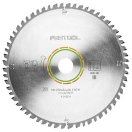 Festool  Wood/Plastic TCT Circular Saw Blade 260mm x 30mm 60T