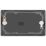LAP  2-Gang Blanking Plate Black Nickel