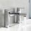 Aqualisa Downtown Chrome 121mm Deck Mounted Lever 2 Tap Holes Bath Pillar Tap