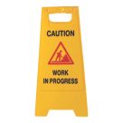 Essentials Caution Work In Progress A-Frame Safety Sign 600mm x 290mm