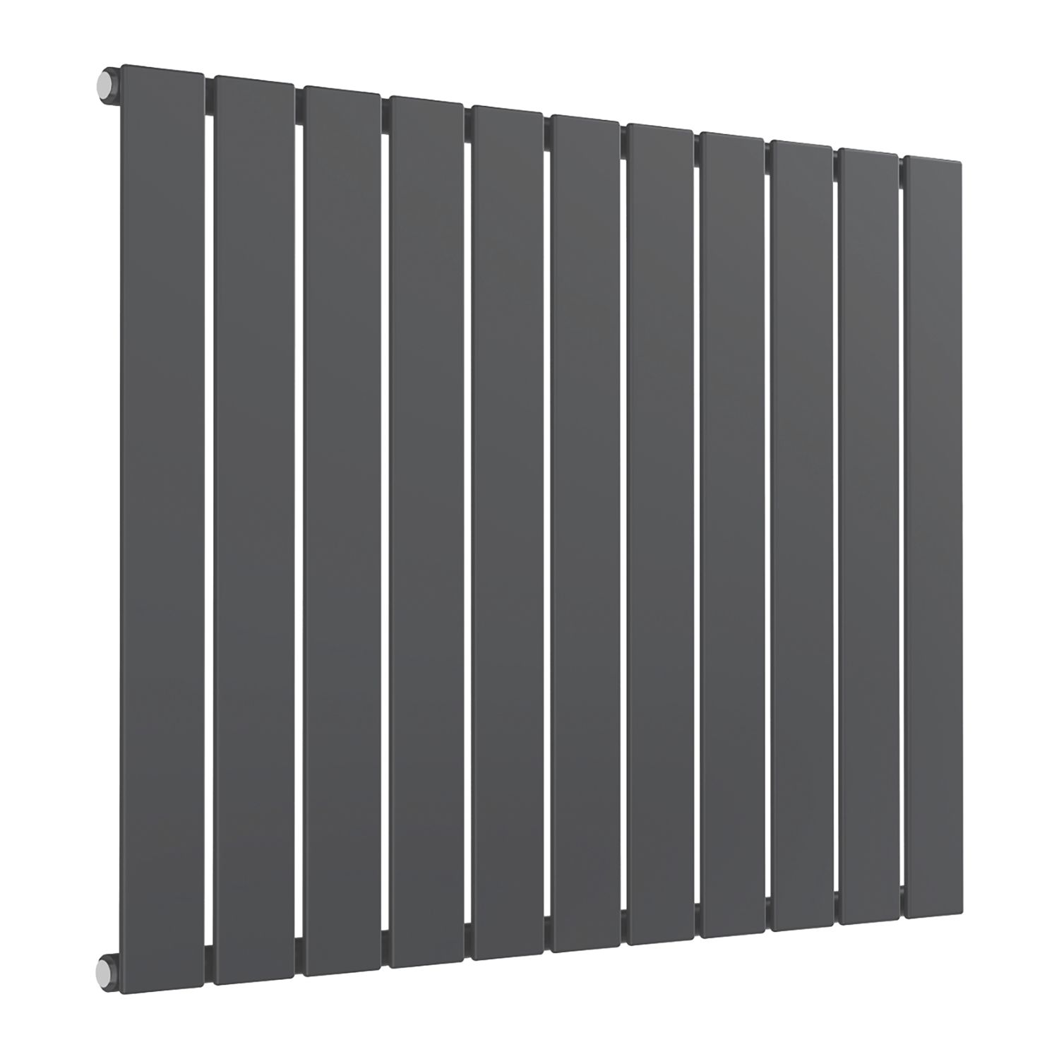 Reina Flat Single 600mm x 810mm 1946BTU Anthracite Horizontal Designer Radiator (606EE)