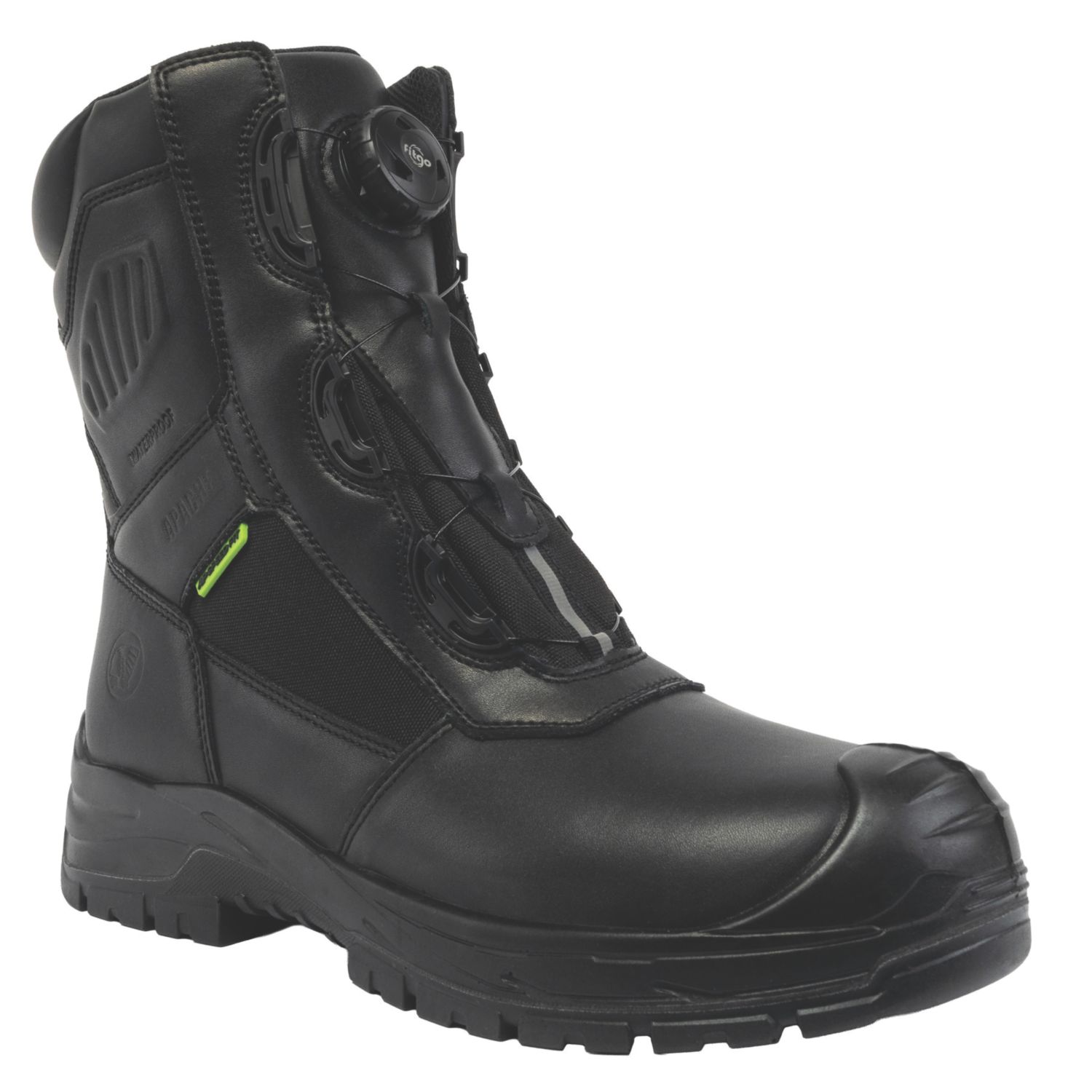 Apache Richmond Size 16 Black Waterproof Safety Boots (606EJ)