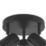 LAP Telloy Round 3-Light Bathroom Spotlight Black