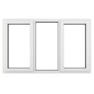 Crystal  Left & Right-Hand Opening Clear Triple-Glazed Casement White uPVC Window 1770mm x 1040mm