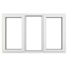 Crystal  Left & Right-Hand Opening Clear Triple-Glazed Casement White uPVC Window 1770mm x 1040mm