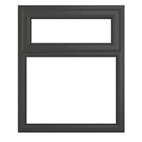 Crystal  Top Opening Double-Glazed Casement Anthracite Grey uPVC Window 1190 x 1115mm