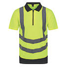 Regatta Pro Hi-Vis Polo Shirt Yellow / Navy Large 43" Chest