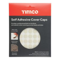 Timco 13mm 112 Pack Beige Screw Cover Stickers