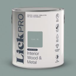 LickPro 2.5Ltr Teal 01 Satin Water-Based Trim Paint
