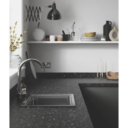 Wilsonart  Black Slate Laminate Kitchen Worktop 3000mm x 600mm x 38mm