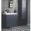 Wall-Hung Vanity Unit & Basin Matt Indigo 500mm x 460mm x 662mm