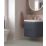 Wall-Hung Vanity Unit & Basin Matt Indigo 500mm x 460mm x 662mm