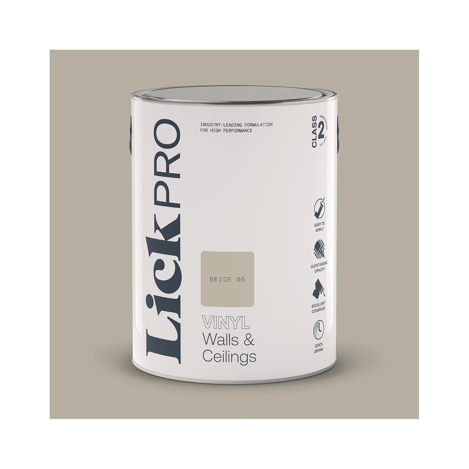 LickPro 5Ltr Beige 05 Vinyl Matt Emulsion Paint (606TM)