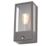 Zink Minerva Outdoor Wall Box Lantern With PIR Sensor Black