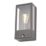 Zink Minerva Outdoor Wall Box Lantern With PIR Sensor Black