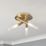 Spa Crux  Semi-Flush Bathroom Light Fitting Brass