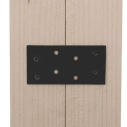 Magnodur Nailing Plates Black 100mm x 40mm x 2mm 10 Pack