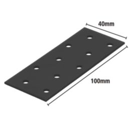Magnodur Nailing Plates Black 100mm x 40mm x 2mm 10 Pack