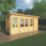 Mercia 19mm 17' x 11' (Nominal) Pent Timber Log Cabin & Shed